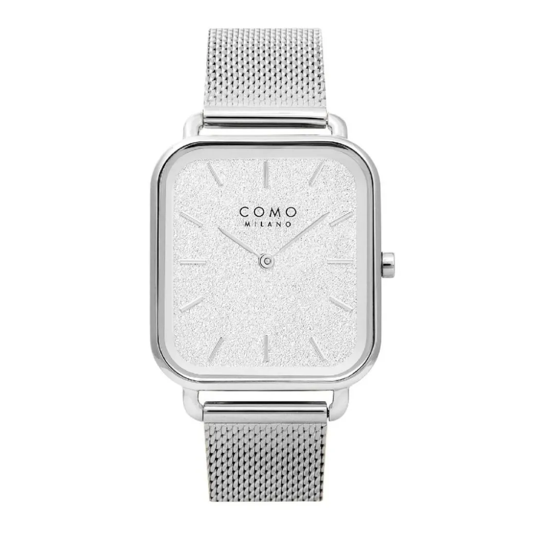 COMO MILANO Montre Acier<Montre Femme Square - CM072-104-1S-30 Bracelet Acier Argent