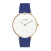 COMO MILANO Montre Cuir<Montre Femme Diamond - CM033-304-2DBL Bracelet Cuir Bleu