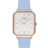 COMO MILANO Montre Cuir<Montre Femme Square - CM072-304-2PBL Bracelet Cuir Bleu