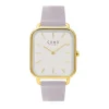 COMO MILANO Montre Cuir<Montre Femme Square - CM072-204-2GRY5 Bracelet Cuir violet