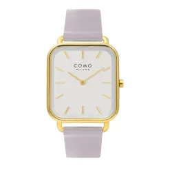 COMO MILANO Montre Cuir<Montre Femme Square - CM072-204-2GRY5 Bracelet Cuir violet