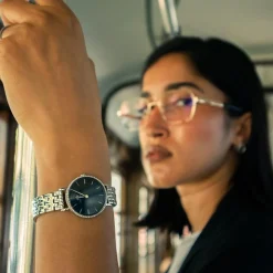 Daniel Wellington Montres Montre Acier<Montre Femme Daniel Wellington 5-Link Bezel - DW00100664 Bracelet Acier Argent