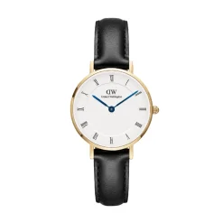Daniel Wellington Montres Montre Cuir<Montre Femme Daniel Wellington Roman Numerals - DW00100686 Bracelet Cuir Noir