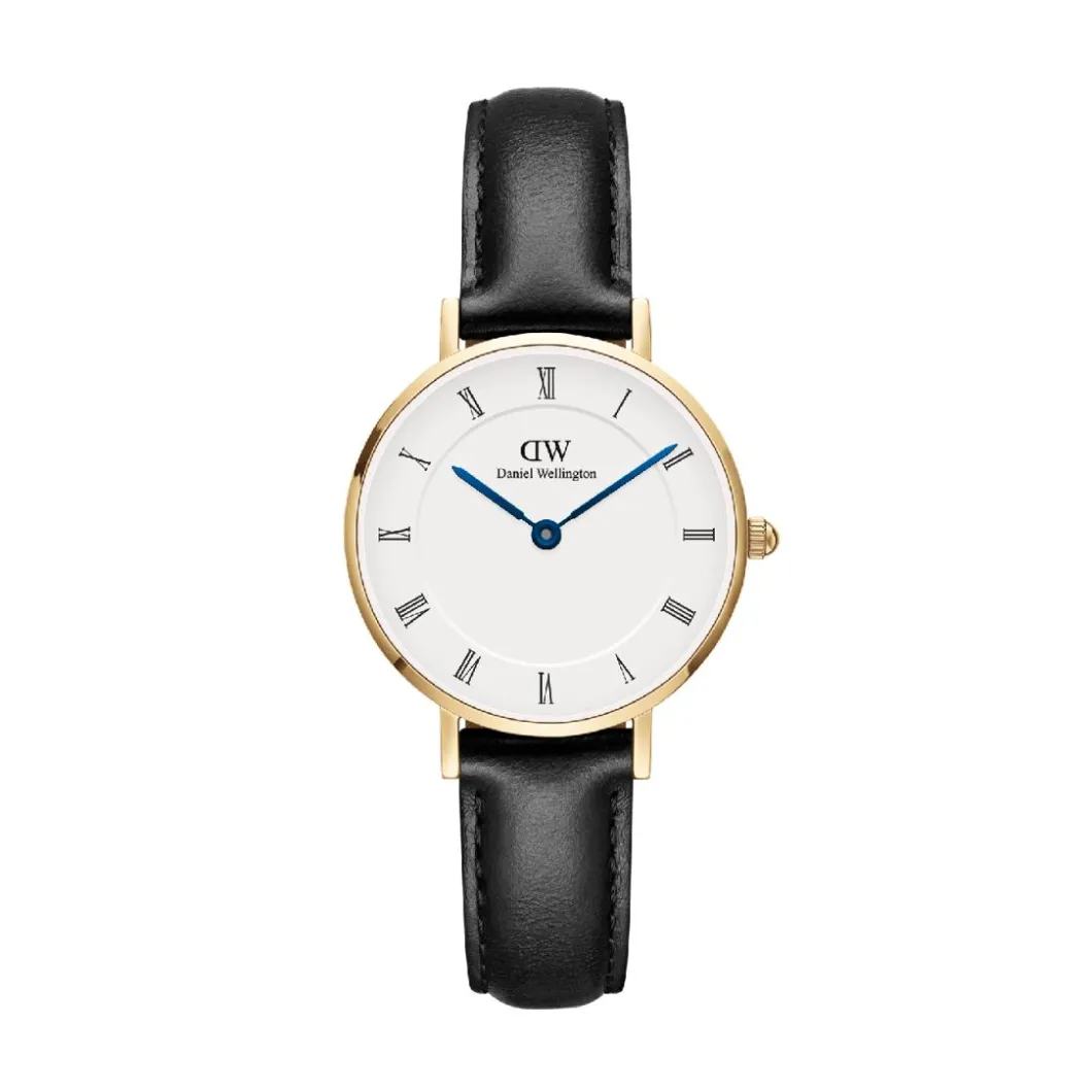 Daniel Wellington Montres Montre Cuir<Montre Femme Daniel Wellington Roman Numerals - DW00100686 Bracelet Cuir Noir