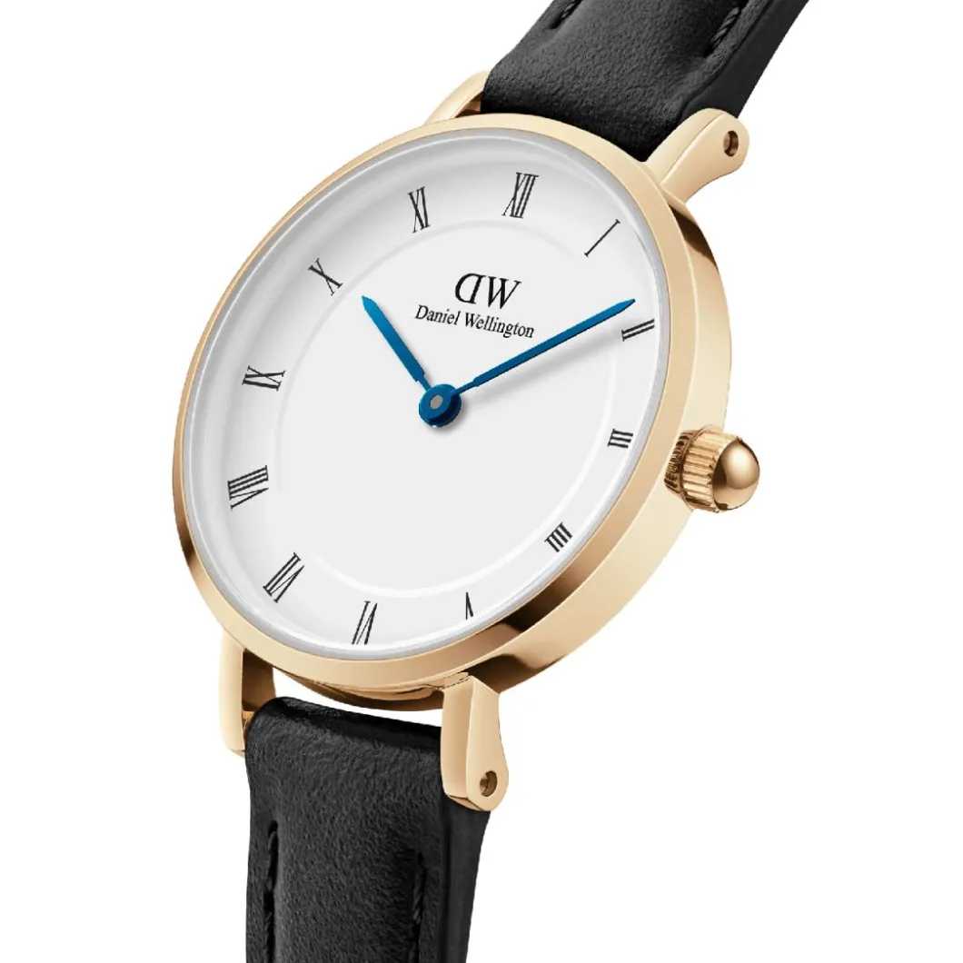 Daniel Wellington Montres Montre Cuir<Montre Femme Daniel Wellington Roman Numerals - DW00100686 Bracelet Cuir Noir