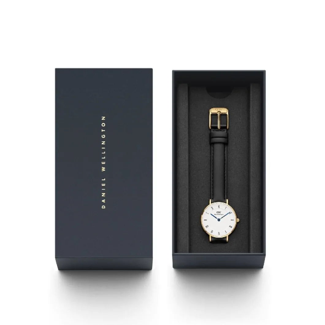 Daniel Wellington Montres Montre Cuir<Montre Femme Daniel Wellington Roman Numerals - DW00100686 Bracelet Cuir Noir