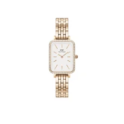 Daniel Wellington Montres Montre Acier<Montre Femme Daniel Wellington 5-Link Bezel - DW00100672 Bracelet Acier Doré Rose