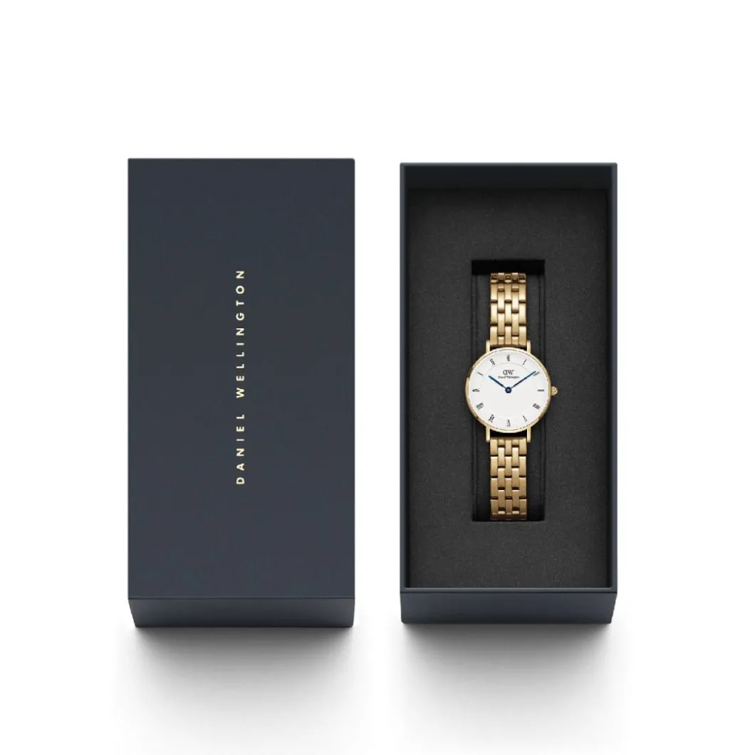 Daniel Wellington Montres Montre Acier<Montre Femme Daniel Wellington Roman Numerals - DW00100682 Bracelet Acier Doré
