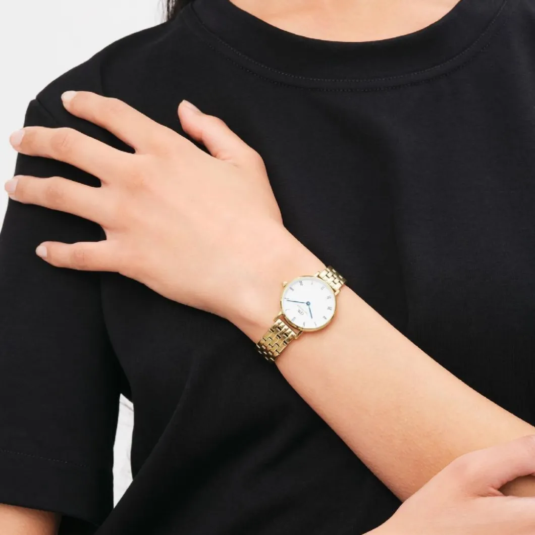 Daniel Wellington Montres Montre Acier<Montre Femme Daniel Wellington Roman Numerals - DW00100682 Bracelet Acier Doré