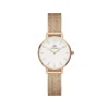 Daniel Wellington Montres Montre Acier<Montre Femme Daniel Wellington Pressed Melrose - DW00100447 Bracelet Acier Doré Rose