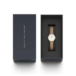 Daniel Wellington Montres Montre Acier<Montre Femme Daniel Wellington Pressed Melrose - DW00100447 Bracelet Acier Doré Rose