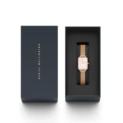Daniel Wellington Montres Montre Acier<Montre Femme Daniel Wellington Bezel - DW00100669 Bracelet Acier Doré Rose