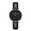 Daniel Wellington Montres Montre Cuir<Montre femme DW00100547 - Bracelet Cuir Noir - Daniel Wellington Petite