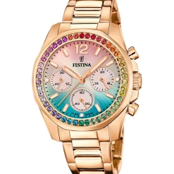 Festina Montre Acier<Montre Femme Boyfriend Collection - F20639-8 Bracelet Acier Doré Rose