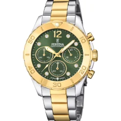 Festina Montre Acier<Montre Femme Boyfriend Collection - F20604-2 Bracelet Acier Bicolore