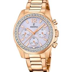 Festina Montre Acier<Montre Femme Boyfriend Collection - F20639-9 Bracelet Acier Doré Rose