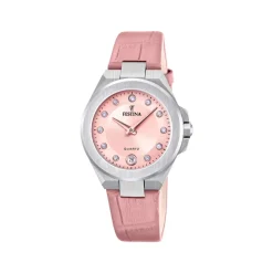 Festina Montre Cuir<Montre Femme Mademoiselle - F20701-2 Bracelet Cuir Rose