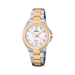 Festina Montre Acier<Montre Femme Mademoiselle - F20702-1 Bracelet Acier Bicolore