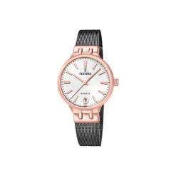 Festina Montre Acier<Montre Femme Mademoiselle - F20717-1 Bracelet Acier Noir