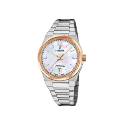 Festina Swiss Made Montre Acier<Montre femme Rive Collection - F20066-1 Bracelet Acier Argent
