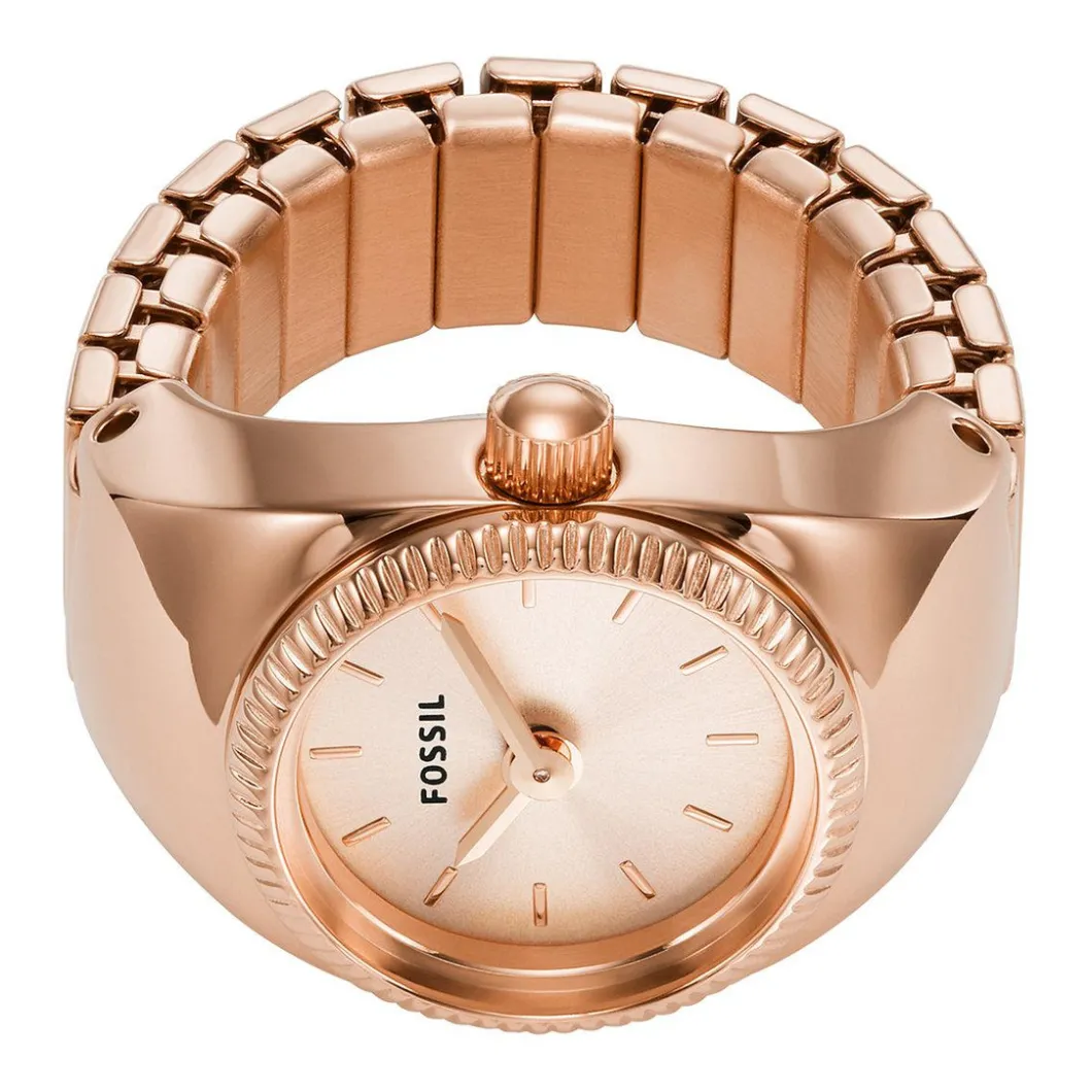 Fossil Montres Montre Acier<Montre femme Fossil ES5247 - Bracelet Acier Doré rose