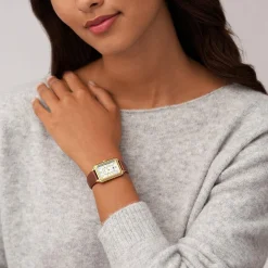 Fossil Montres Montre Cuir<Montre femme Fossil ES5307 - Bracelet Cuir Marron