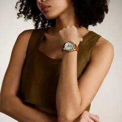 Fossil Montres Montre Cuir<Montre Femme Gilmore - ES5397 Bracelet Cuir Marron