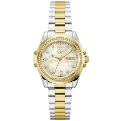 GC Montre Acier<Montre Femme Bolt Lady - Z53002L6 Bracelet Acier Bicolore