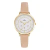 Go Mademoiselle Montre Cuir<Montre femme Fleurs Et Papillons - 699608 Bracelet Beige