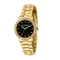 Karl Lagerfeld Montre Acier<Montre Femme Crystal - R0553100508 Bracelet Acier Doré