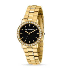 Karl Lagerfeld Montre Acier<Montre Femme Crystal - R0553100508 Bracelet Acier Doré