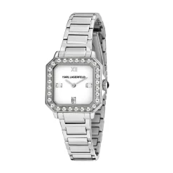 Karl Lagerfeld Montre Acier<Montre Femme Square Classics - R0553102503 Bracelet Acier Argent