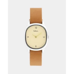 Kelton Montre Cuir<Montre Femme Colorama - 9125012 Crème Marron
