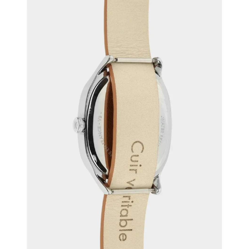 Kelton Montre Cuir<Montre Femme Colorama - 9125012 Crème Marron