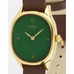 Kelton Montre Cuir<Montre Femme Colorama - 9125042 Menthe Choco