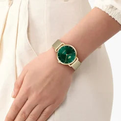 Lacoste Montre Acier<Montre Femme Crocorigin - 2001475 Bracelet Acier Doré