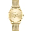 Lacoste Montre Acier<Montre Femme Crocodelle - 2001416 Bracelet Acier Doré