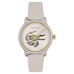 Lacoste Montre Cuir<Montre Femme .12.12 Automatique - 2001467 Bracelet Cuir Blanc
