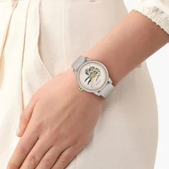 Lacoste Montre Cuir<Montre Femme .12.12 Automatique - 2001467 Bracelet Cuir Blanc