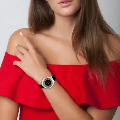 So Charm Montres Montre Cuir<Montre Femme MF301-NOIR - So Charm