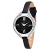So Charm Montres Montre Cuir<Montre femme MF431-NOIR Bracelet Cuir Noir - So Charm
