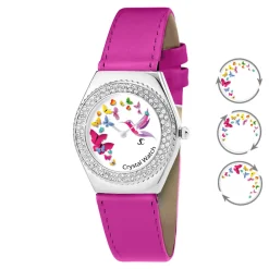 So Charm Montres Montre Cuir<Montre femme MF316-PAPILLON-COLIBRI-FUSHIA - So Charm
