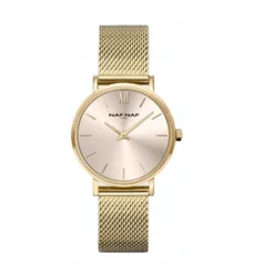 Naf Naf Montre Acier<Montre Femme - NAFW1056 Bracelet Acier Doré