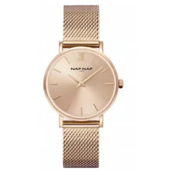 Naf Naf Montre Acier<Montre Femme - NAFW1068 Bracelet Acier Doré rose