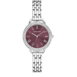 Naf Naf Montre Acier<Montre Femme - NAFW1099 Bracelet Acier Argenté