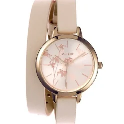 Oui & Me Montre Cuir<Montre Femme Petite Fleurette ME010049 - Bracelet Cuir Rose