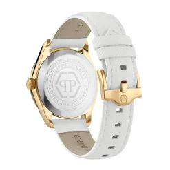 Philipp Plein Montre Cuir<Montre Femme Queen - PWCDA0324 Bracelet Cuir Blanc