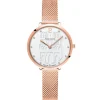 Pierre Lannier Montre Acier<Montre Femme Coeur Battant - 096K908 Bracelet Acier Doré rose