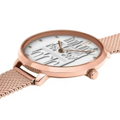 Pierre Lannier Montre Acier<Montre Femme Coeur Battant - 096K908 Bracelet Acier Doré rose