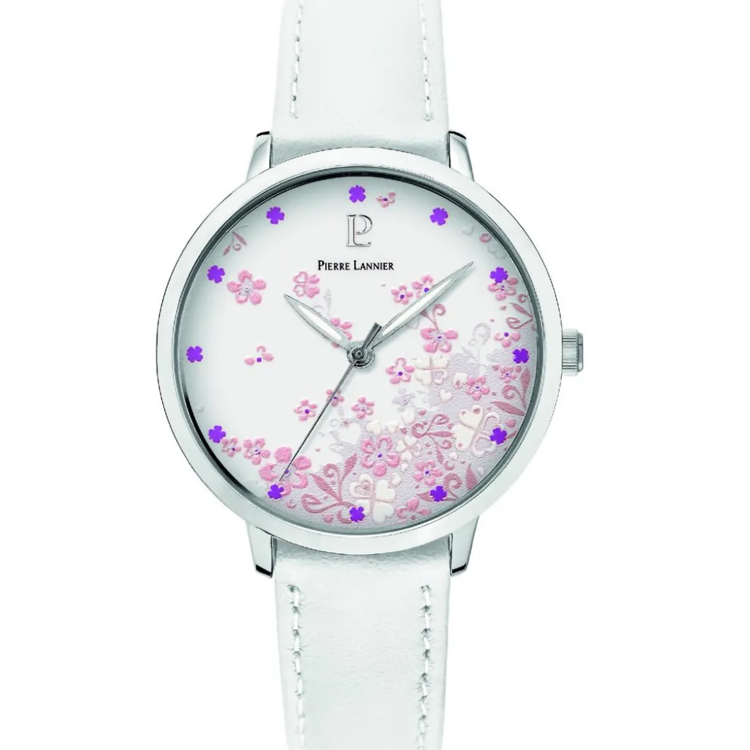 Pierre Lannier Montre Cuir<Montre Femme Tallia - 062K600 Bracelet Cuir Blanc
